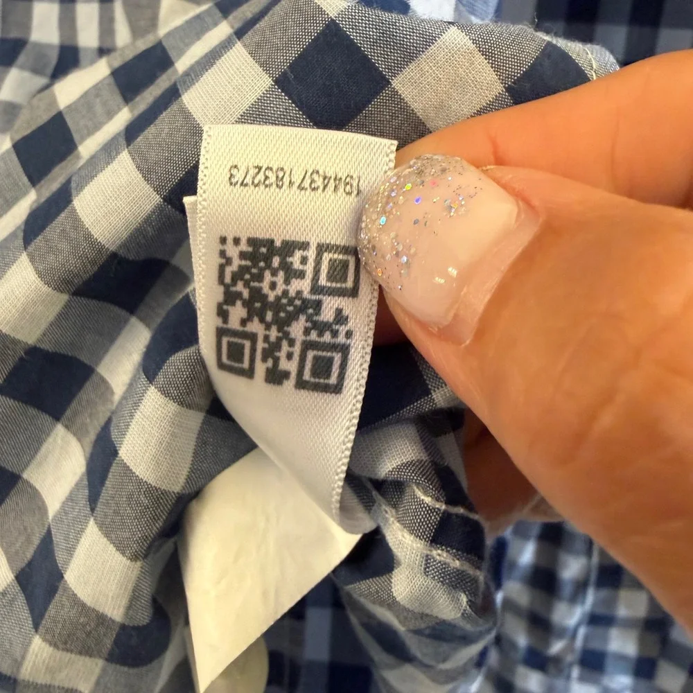 BONOBOS Slim Fit Gingham Check Button‎ Down Shirt Mens Size Medium